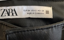 Load image into Gallery viewer, Zara Womens Black Pockets High-Rise Straight Leg Ankle Pants Size 2
