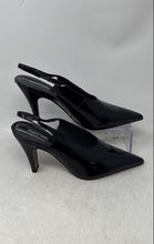 Load image into Gallery viewer, Franco Sarto Womens Sorrento Black Leather Pointed Toe Slingback Heels Size 8.5M