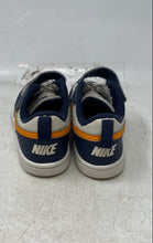 Load image into Gallery viewer, Nike Kids Court Borough Low Recraft White Blue Yellow Sneaker Shoes Size 13C