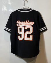 Load image into Gallery viewer, Streetwear Society Womens Black Brooklyn #92 Baseball Jersey Size S/P