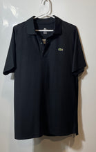 Load image into Gallery viewer, Lacoste Sport Mens Black Short Sleeve Collared Pullover Polo Shirt Size 5