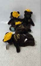 Load image into Gallery viewer, Lot Of 4 Pcs Salvino's Mixed Variety Plush Bear Bamm Beano's From 1998