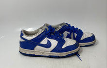 Load image into Gallery viewer, Nike Kids Dunk Low White Blue Leather Lace-Up Low Top Sneaker Shoes Size 5.5Y