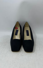 Load image into Gallery viewer, Laura Scott Womens Black Square Toe Slip-On Block Pump Heels Size 9.5M