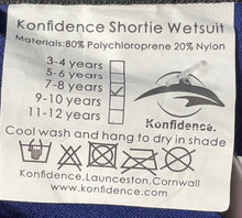 Load image into Gallery viewer, Konfidence Unisex Kids Pink Short Sleeve Zipper Shortie Wetsuit Size 7-8 Years