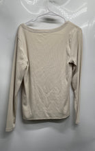 Load image into Gallery viewer, Old Navy Womens Beige Long Sleeve Scoop Neck Ribbed Pullover Sweater Size XL