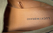 Load image into Gallery viewer, Lucky Brand Womens Edrica Green Leather Slip-On Loafer Shoes Size 7.5 M
