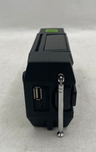 Load image into Gallery viewer, Running Snail Black Green Emergency Radio Solar Crank Radio & Light Not Tested