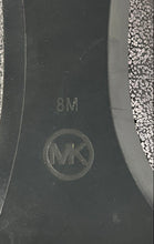 Load image into Gallery viewer, Michael Kors Womens Silver Black Leather Sparkle Pointed Toe Pump Heels Size 8 M