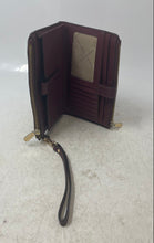 Load image into Gallery viewer, Michael Kors Womens Red Leather Detachable Strap ID & Card Slots Wristlet Wallet