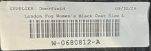 Load image into Gallery viewer, London Fog Womens Black Long Sleeve Pockets Full-Zip Puffer Jacket Size Large