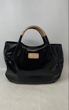 Load image into Gallery viewer, Kate Spade Womens Fulton Street Treesh Black Nude Leather Magnetic Satchel Bag