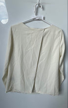 Load image into Gallery viewer, Lauren Ralph Lauren Womens Ivory Long Sleeve Round Neck Blouse Top Size 4