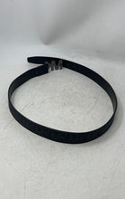 Load image into Gallery viewer, Michael Kors Womens Black Signature Print Adjustable Waist Belt Size 36"