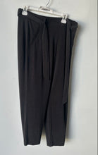 Load image into Gallery viewer, The Tapered Ankle Womens Black Tie Waist Straight Leg Cropped Pants Size M