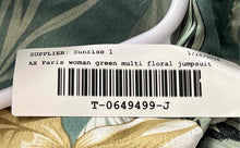 Load image into Gallery viewer, AX Paris Womens Multicolor Floral Back Zip One-Piece Jumpsuit Sz 8 Missing Belt