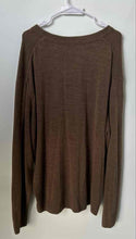 Load image into Gallery viewer, Oscar De La Renta Mens Brown V-Neck Long Sleeve Pullover Sweater Size 3X
