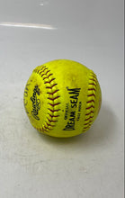 Load image into Gallery viewer, Rawlings Dream Seam Official Fast Pitch Yellow Red Signed Softball