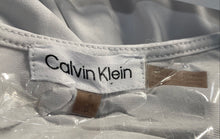 Load image into Gallery viewer, Calvin Klein Womens Light Gray Long Sleeve V-Neck Pullover Blouse Top Size S