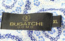 Load image into Gallery viewer, Bugatchi Uomo Mens White Blue Floral Cotton Long Sleeve Button-Up Shirt Size XL