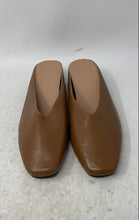 Load image into Gallery viewer, Luytq & Love Womens Brown Leather Slip-On Almond Toe Mule Sandals Size 39