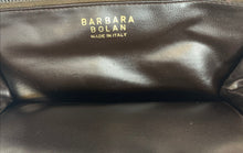 Load image into Gallery viewer, Barbara Bolan Womens Beige Silver-Tone Wavy Striped Leather Wristlet Wallet