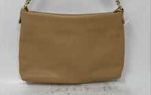 Load image into Gallery viewer, Vera Pelle Womens Beige Genuine Leather Detachable Chain Strap Crossbody Bag