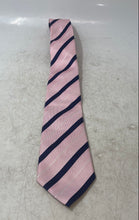 Load image into Gallery viewer, Altea Milano Mens Pink Blue Striped Silk Adjustable Long Formal Designer Tie