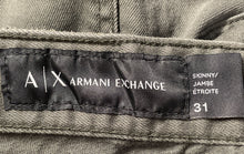Load image into Gallery viewer, Armani Exchange Womens Jambe Etroite Green Denim Skinny Leg Jeans Size 31