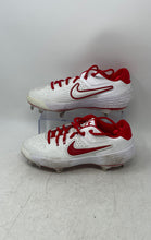 Load image into Gallery viewer, Nike Womens Zoom Hyperdiamond 3 Elite CI2229-107 White Red Softball Cleats Sz 8