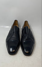 Load image into Gallery viewer, Mercanti Fiorentini Mens Black Leather Square Toe Slip-On Loafer Shoes Sz 11.5M