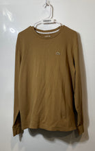 Load image into Gallery viewer, Lacoste Mens Brown Long Sleeve Waffle-Knit Thermal Sleepwear Sleep Shirt Size M