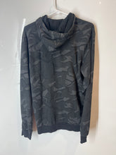 Load image into Gallery viewer, Adidas Mens Essentials Gray Black All Over Print Pullover Hoodie Size Medium