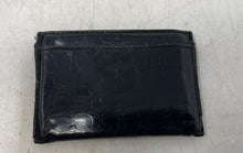 Load image into Gallery viewer, Coach Womens Black Signature Print Small Credit Card Holder Wallet