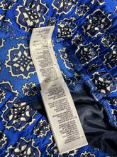 Load image into Gallery viewer, Forever 21 Womens Blue Floral Slash Pockets Wide-Leg Cropped Pants Size S