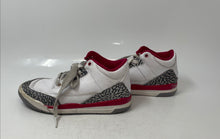 Load image into Gallery viewer, Nike Unisex Kids Air Jordan 3 Retro PS Cardinal Red White Sneaker Shoes Sz 13.5C