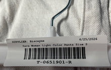 Load image into Gallery viewer, Zara Womens White Denim Stretch Light Wash Pockets Wide-Leg Jeans Size S
