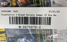 Load image into Gallery viewer, Lot Of 5 Pieces Assorted PlayStation 3 Mixed Variety Video Games Not Tested
