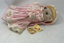 Load image into Gallery viewer, Vintage Collectible Wearing Pink Dress And Hat Plush Teddy Bear Toy