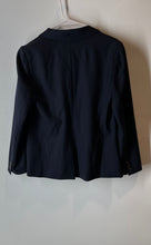 Load image into Gallery viewer, J.Crew Womens Blue Parke Long Sleeve Shawl Lapel One-Button Blazer Size 8P