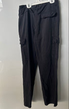 Load image into Gallery viewer, Zara Womens Blue Cotton Pockets Straight Leg Utility Cargo Pants Size 6