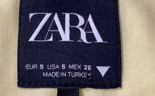 Load image into Gallery viewer, Zara Womens Yellow Sleeveless Pockets Full-Zip Vest Size Small