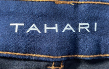 Load image into Gallery viewer, Tahari Womens Blue Denim Dark Wash Pockets Stretch Skinny Leg Jeans Size 6