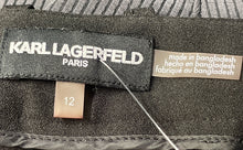 Load image into Gallery viewer, Karl Lagerfeld Paris Womens Black Flat Front Straight Leg Ankle Pants Size 12