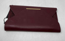 Load image into Gallery viewer, BCBGMaxazria Womens Burgundy Inner Pockets Clutch Bag With Tag