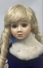 Load image into Gallery viewer, Vintage Franklin Heirloom Blonde Hair Margaret Lynn Collectible Porcelain Doll