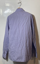 Load image into Gallery viewer, Authentic Armani Collezioni Mens Purple Striped Long Sleeve Dress Shirt Size L