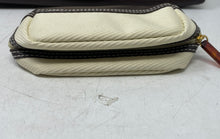 Load image into Gallery viewer, Estee Lauder Womens Beige Brown Canvas Faux Leather Trim Tote Bag With Wallet