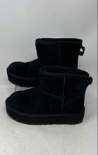 Load image into Gallery viewer, Ugg Womens Classic Mini Black Round Toe Ankle Winter Boots Size 4