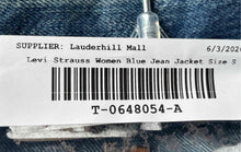 Load image into Gallery viewer, Levi Strauss & Co. Womens Blue Cotton Jean Original Trucker Jacket Size Small